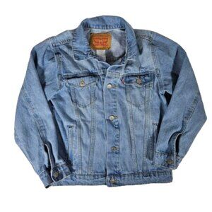 Levi's Denim Blue Jean Jacket Girls Size M 10-12 yrs Cotton